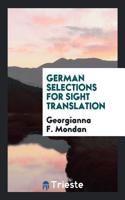 German Selections for Sight Translation