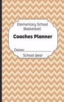 Elementary School Basketball Coaches Planner Dates