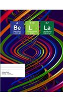 Bella: Bella Composition Notebook, Personalised Name Notebook, Periodic Table Style Science Fan Notebook, Future Chemist Notebook, 7.44 X 9.69 College Rule