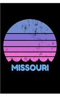 Missouri: Vintage Missouri State USA Souvenir Lined Notebook Journal