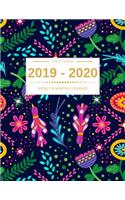 2019 - 2020 Planner Weekly And Monthly