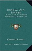 Journal of a Trapper