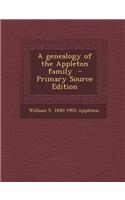 A Genealogy of the Appleton Family
