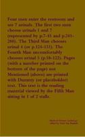 Four men enter the restroom and see 7 urinals. The first two men choose urinals 1 and 7 (represented by p.7-45 and p.241-280). The Third Man chooses urinal 4 (or p.124-133). The Fourth Man uncomfortably chooses urinal 5 (p.58-122)...