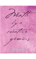 Graph Paper Notebook 1/2 inch squares 160 pages: Math by a Creative Genius notebook with pink grunge cover, 8.5 x 11 graph paper notebook with 1/2 inch squares, perfect bound, ideal for graphs, mat