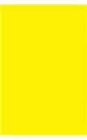 Journal Canary Yellow Color Simple Plain Yellow