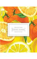 Reading Journal: Juicy Orange Best Track Your Favorite Books (8x10 Inches) - Over 100 Pages