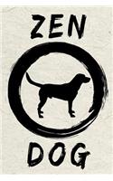 Zen Dog: Dog Memory Journal Notebook V71