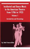 Incidental and Dance Music in the American Theatre from 1786 to 1923