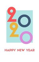 2020 Happy new year: 2020 Happy new year design 120 Page composition Blank ruled notebook for you or as a gift for your kids boy or girl to use it in school or for you t