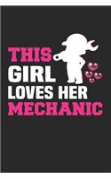 This Girl Loves Her Mechanic: Kariertes A5 Notizbuch oder Heft für Schüler, Studenten und Erwachsene(682 Sprüche Und Lustiges)