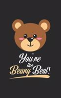 You're the beary best: 6x9 FRIENDSHIP - dotgrid - dot grid paper - notebook - notes
