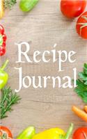 Recipe Journal: Blank Cookbook, 5 x 8 (12.7 x 20.32 cm) 126 Pages