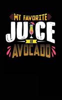My Favorite Juice Is Avocado: Blank Lined Recipe Journal