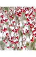 Winter Berries Red White Christmas Colors Snowstorm School Comp Book 130 Pages: (Notebook, Diary, Blank Book)