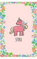 Stfu Unicorn Journal Notebook: Blank Floral Lined Ruled for Writing 6x9 120 Pages