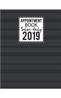 Salon Daily Appointment Book 2019