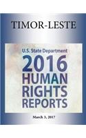 Timor-Leste 2016 Human Rights Report