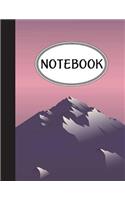 Notebook: Journal Dot-Grid, Graph, Lined, Blank No Lined: Abstract Mountain: Pocket Notebook Journal Diary, 110 pages, 8.5" x 11" (Blank Notebook Journal)