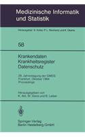 Krankendaten Krankheitsregister Datenschutz