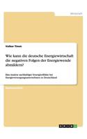 Wie kann die deutsche Energiewirtschaft die negativen Folgen der Energiewende abmildern?