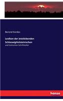 Lexikon der Jetztlebenden SchleswigHolsteinischen: und Eutinschen Schriftsteller