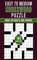 Easy to Medium Crossword Puzzle Book For Adults and Seniors