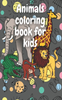 animals coloring book for kids: coloring book For Kids Aged 3-8