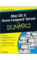 Mac OS X Snow Leopard Server For Dummies