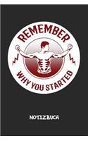 Remember Why You Started NOTIZBUCH