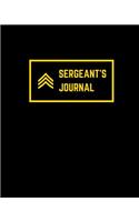 Sergeant's Journal: Private Military Diary Journal For Soldiers and Spouses - Army - Navy - Air Force Gifts Under 10 - New Duty Station - Retired Military - Got Your Si