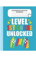 Handwriting Practice Notebook - Level 1st Grade Unlocked