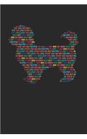 Maltipoo Journal - Maltipoo Notebook 'Word Cloud' - Gift for Maltipoo Lovers