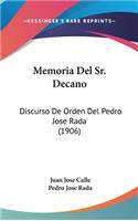 Memoria del Sr. Decano