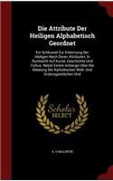 Die Attribute Der Heiligen Alphabetisch Geordnet