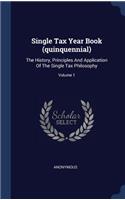 Single Tax Year Book (quinquennial)