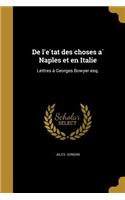 De l'état des choses à Naples et en Italie