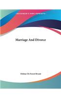 Marriage And Divorce