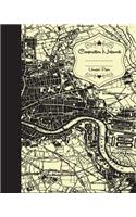 London Map Unruled Composition Notebook Journal Diary Travel 8