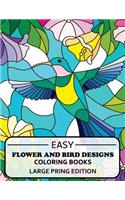 Easy Flowers Designs Large Print Edtion