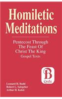 Homiletic Meditations
