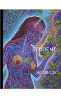 student notebook: Onyx, Lined, Soft Cover, Letter Size (8.5 x 11) Notebook: Large Composition Book, Journal