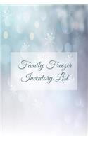 Family Freezer Inventory List