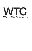 WTC Watch the Conductor Funny Minimalist 120 Page Notebook Lined Journal for Band Members