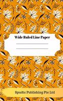 Fall and Thanksgiving Theme Wide Ruled Line Paper