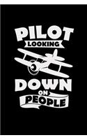 Pilot looking down on people: 6x9 PILOT - grid - squared paper - notebook - notes