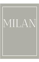 Milan: A colorful decorative book for coffee tables, end tables, bookshelves and interior design styling Stack city books to add decor to any room. Silver (28 City)