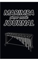 Marimba Player Music Journal: Music Blank Sheets Notebook for Musicians and Songwriters.