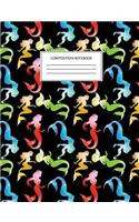 Composition Notebook: Mermaid Ocean Composition Notebook Journal for Girls and Women - (Composition, Wide Ruled Book)