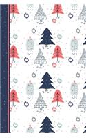 Christmas Tree Pattern Notebook: December Holiday Journal